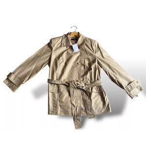 Talbots Double Breasted Trench with Belt in Khaki Size 16 NWTs